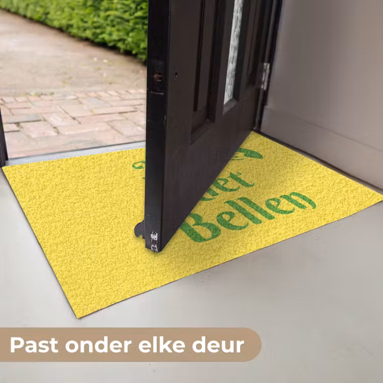 Mij niet bellen - Telefoon - Geel Deurmat klein -USP_NL
