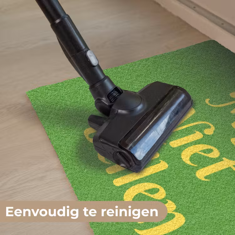 Mij niet bellen - Telefoon - Groen Deurmat klein -reinigen_NL