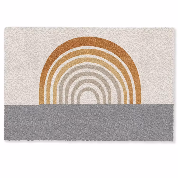 Minimalistisch - Boog - Lijnen - Beige Deurmat klein -zkaufland3d