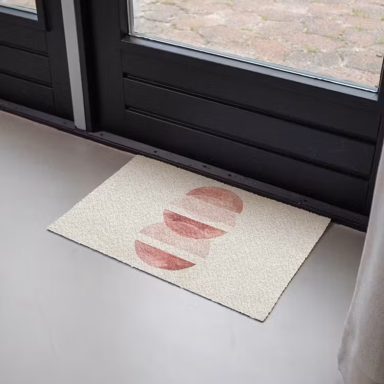 Minimalistisch - Cirkels - Roze Deurmat klein -sfeer2