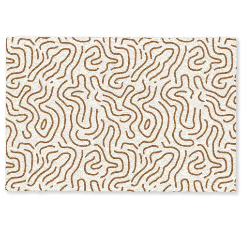 Minimalistisch - Patroon - Terracotta Deurmat klein 898 -zkaufland3d
