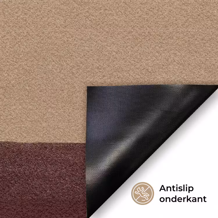 Minimalistisch - Vaas - Bloemen - Bruin Deurmat klein -antislip_NL
