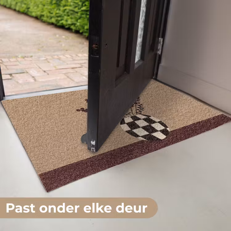 Minimalistisch - Vaas - Bloemen - Bruin Deurmat klein -USP_NL
