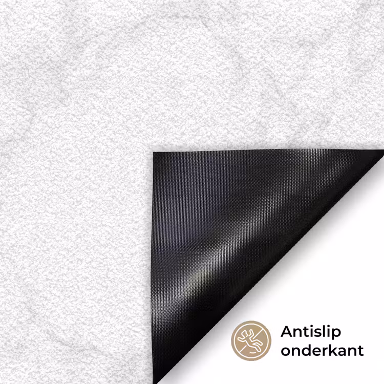 Minimalistisch - Wit - Grijze aders Deurmat klein 898 -antislip_NL