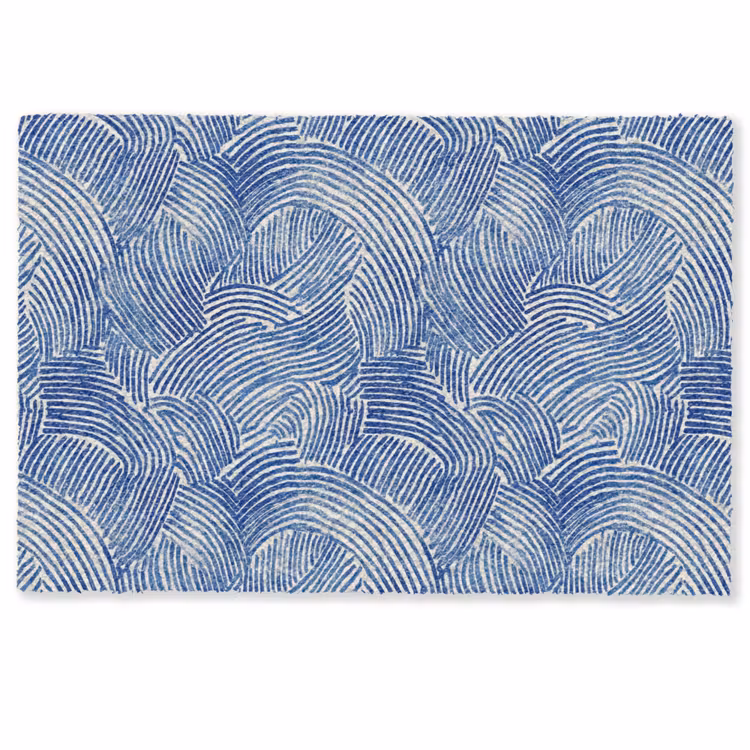 Modern - Abstract - Blauw Deurmat klein 898 -zkaufland3d