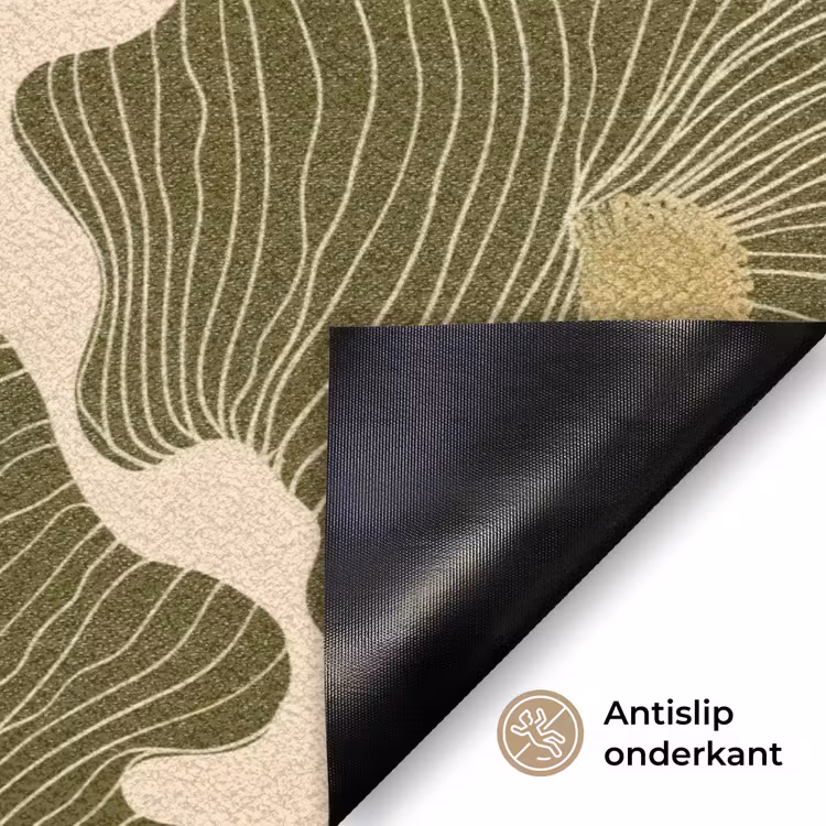 Modern - Abstract - Groen Deurmat klein 898 -antislip_NL