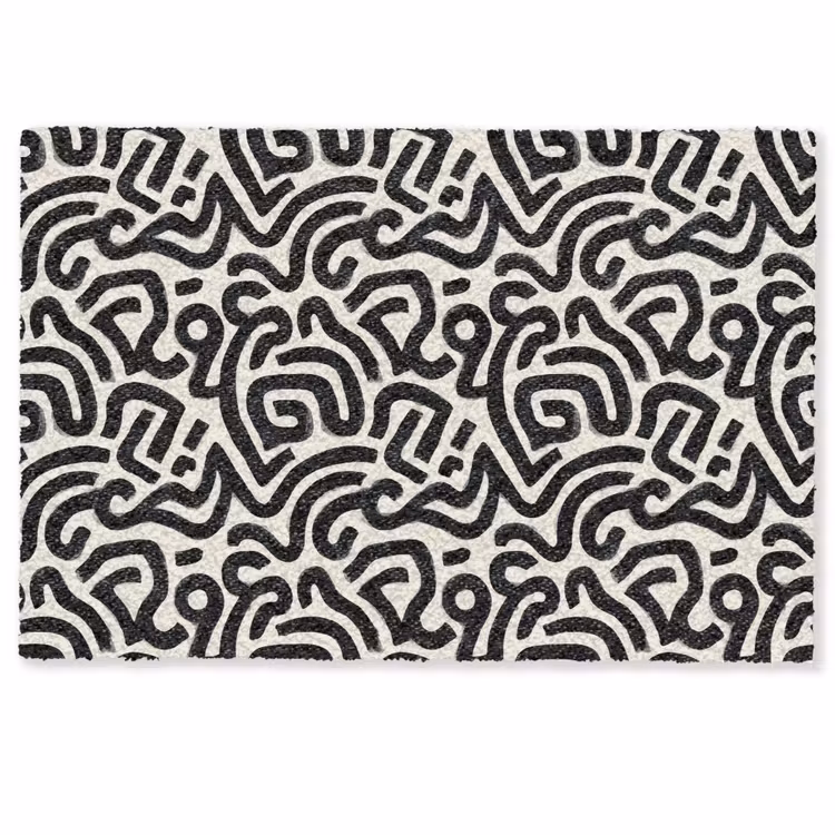 Modern - Abstract - Zwart Deurmat klein 898 -zkaufland3d