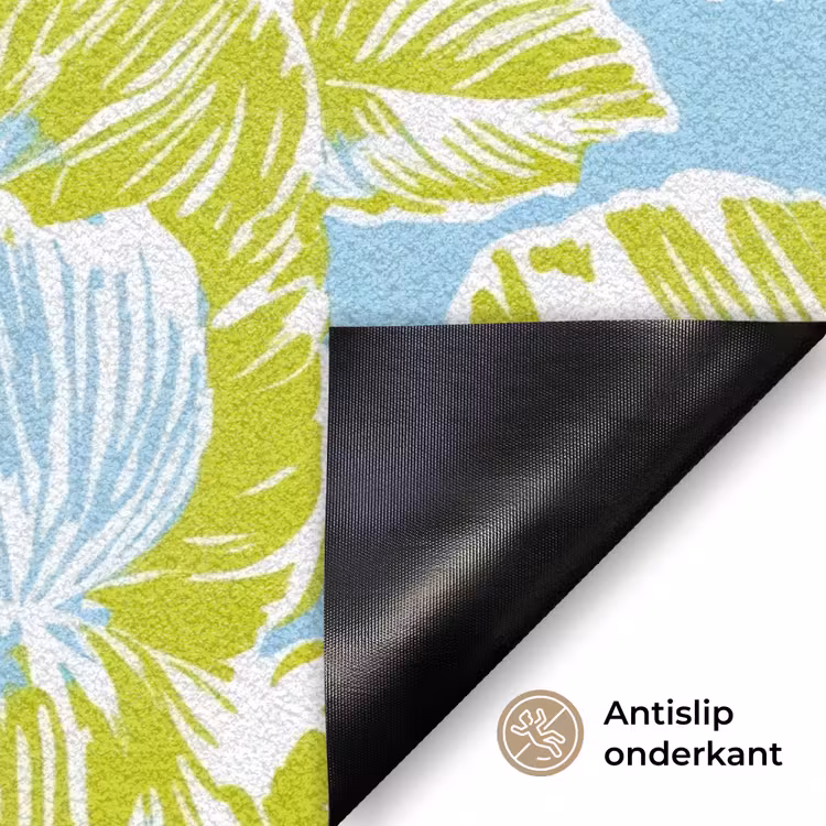 Modern - Bloemen - Groen Deurmat klein 898 -antislip_NL
