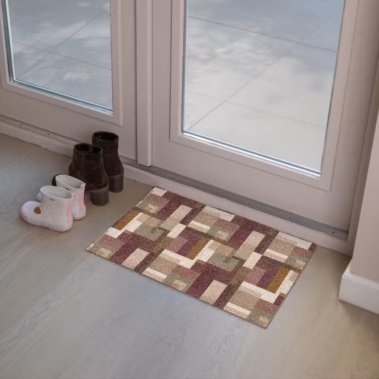 Modern - Geometrie - Kleurrijk Deurmat klein 898 -sfeer3