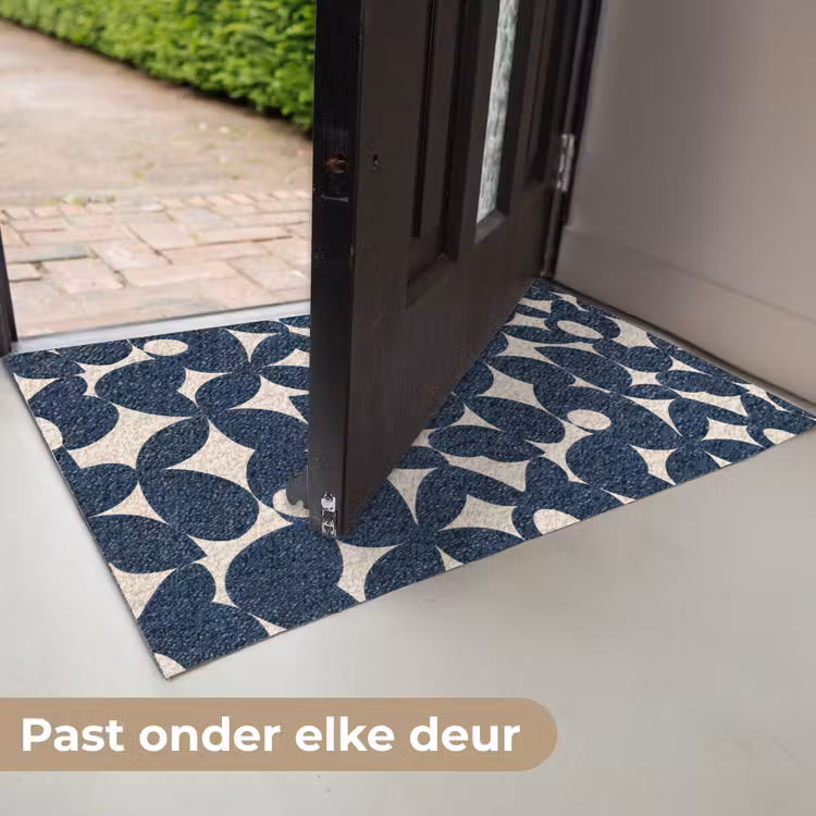 Modern - Geometrisch - Blauw Deurmat klein 898 -USP_NL