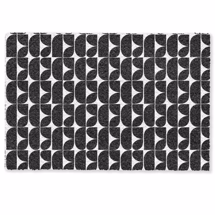 Modern - Geometrisch - Zwart Deurmat klein 898 -zkaufland3d