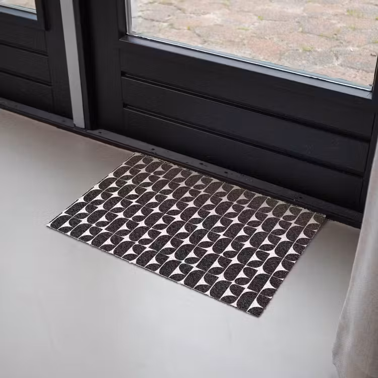 Modern - Geometrisch - Zwart Deurmat klein 898 -sfeer2