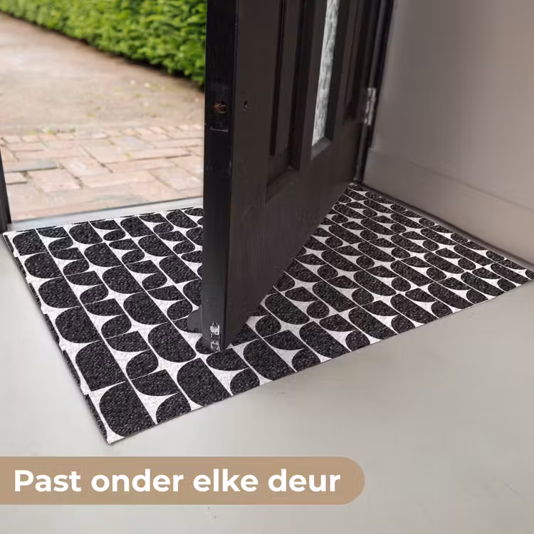 Modern - Geometrisch - Zwart Deurmat klein 898 -USP_NL