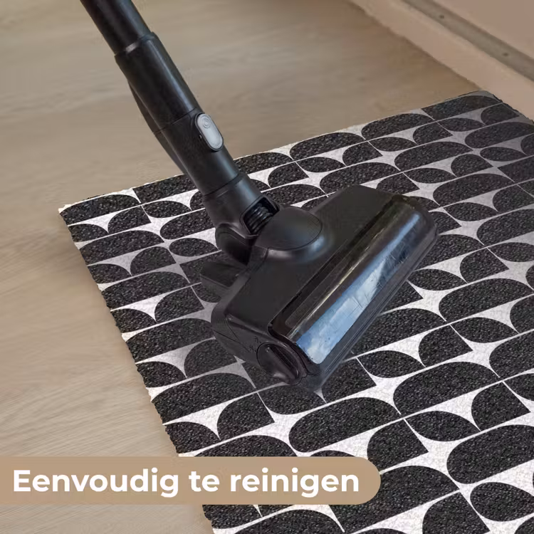 Modern - Geometrisch - Zwart Deurmat klein 898 -reinigen_NL