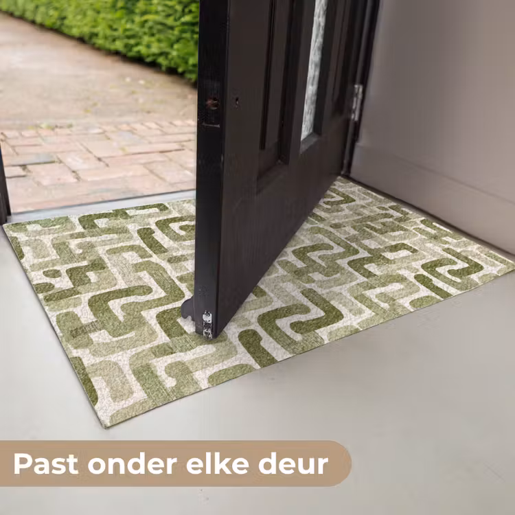 Modern - Grafisch - Groen Deurmat klein 898 -USP_NL