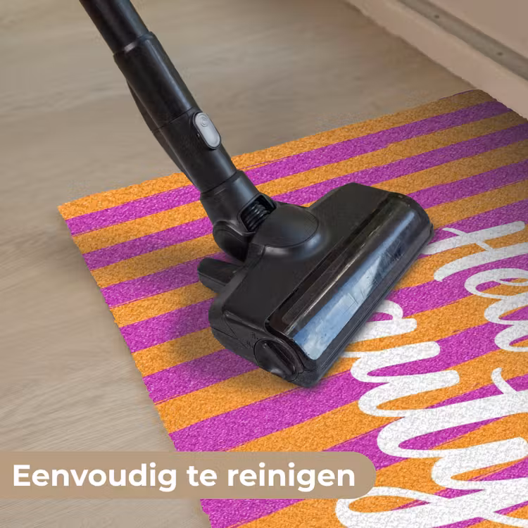 Modern - Hello - Oranje Deurmat klein -reinigen_NL