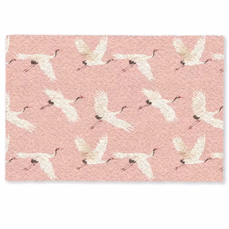 Modern - Kraanvogels - Roze Deurmat klein 898 -zkaufland3d