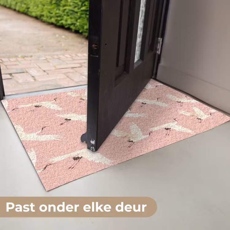 Modern - Kraanvogels - Roze Deurmat klein 898 -USP_NL