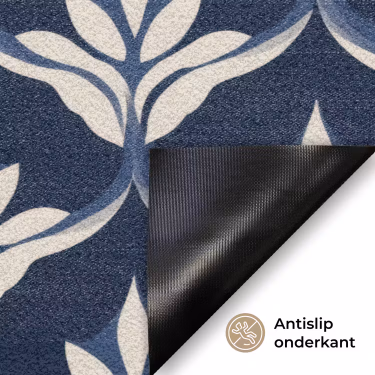 Modern - Ontwerp - Blauw Deurmat klein 898 -antislip_NL
