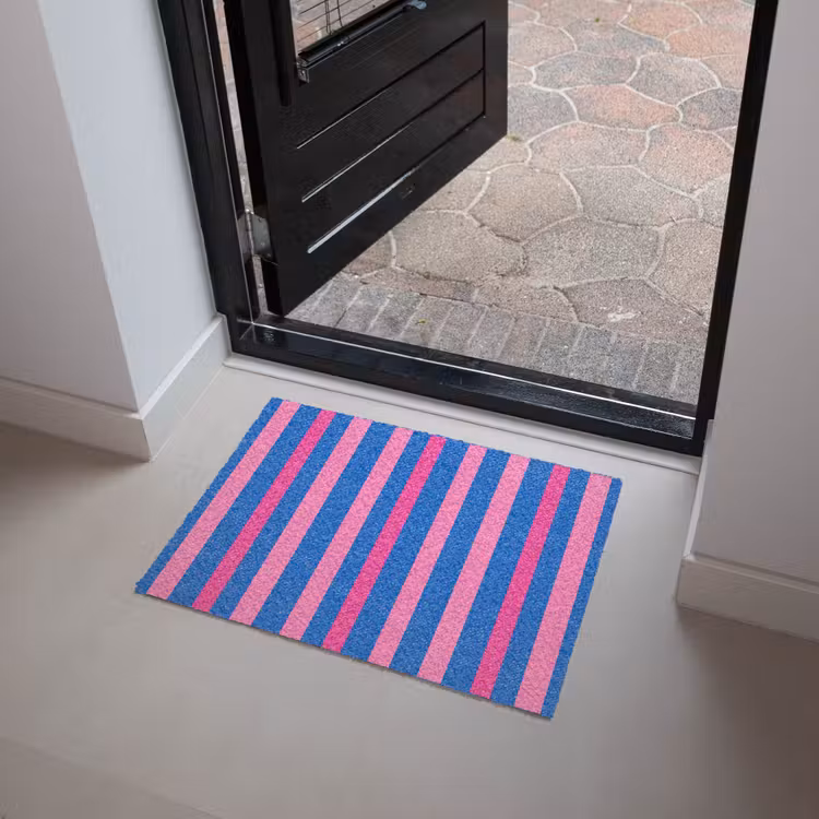 Modern - Optisch - Roze Deurmat klein 898 -sfeer5