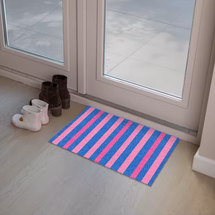 Modern - Optisch - Roze Deurmat klein 898 -sfeer3