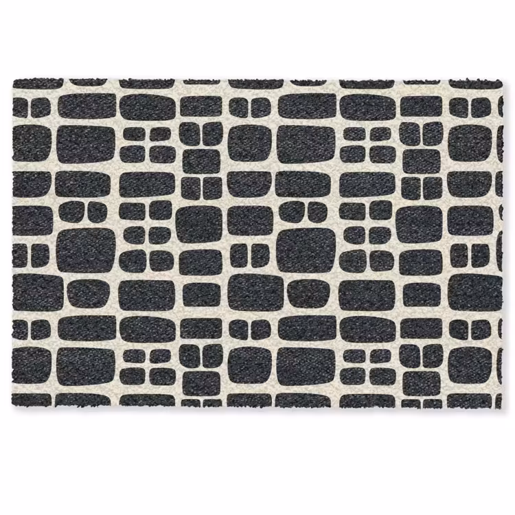 Modern - Organisch - Zwart Deurmat klein 898 -zkaufland3d