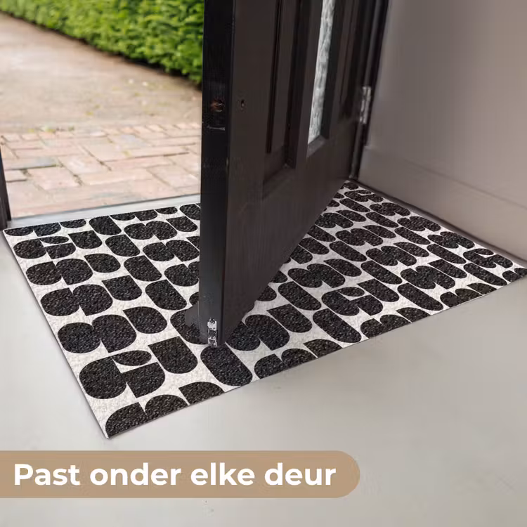 Modern - Patroon - Zwart Deurmat klein 898 -USP_NL