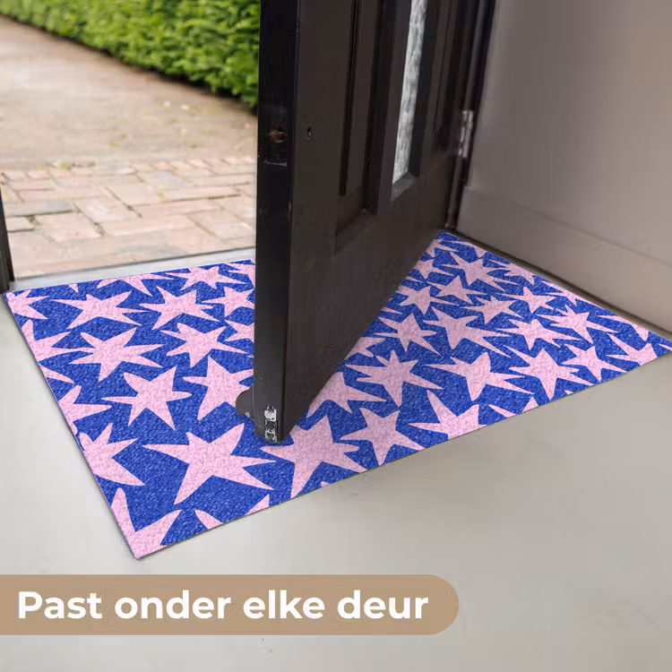 Modern - Sterren - Blauw Deurmat klein 898 -USP_NL