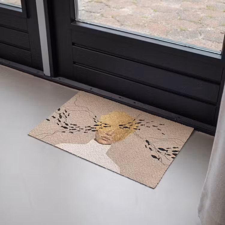 Modern - Vrouw - Goud Deurmat klein -sfeer2