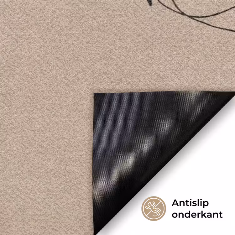 Modern - Vrouw - Goud Deurmat klein -antislip_NL