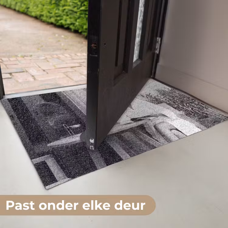 Modern - Vrouw - Zwart - Wit Deurmat klein -USP_NL