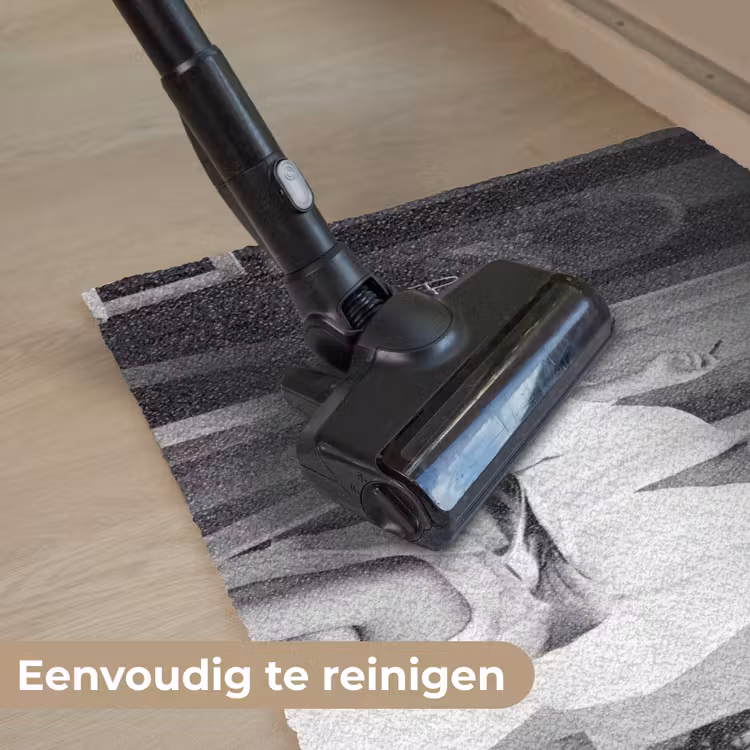 Modern - Vrouw - Zwart - Wit Deurmat klein -reinigen_NL