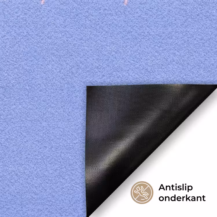 Mok - Koffie - Vrouw - Paars Deurmat klein -antislip_NL