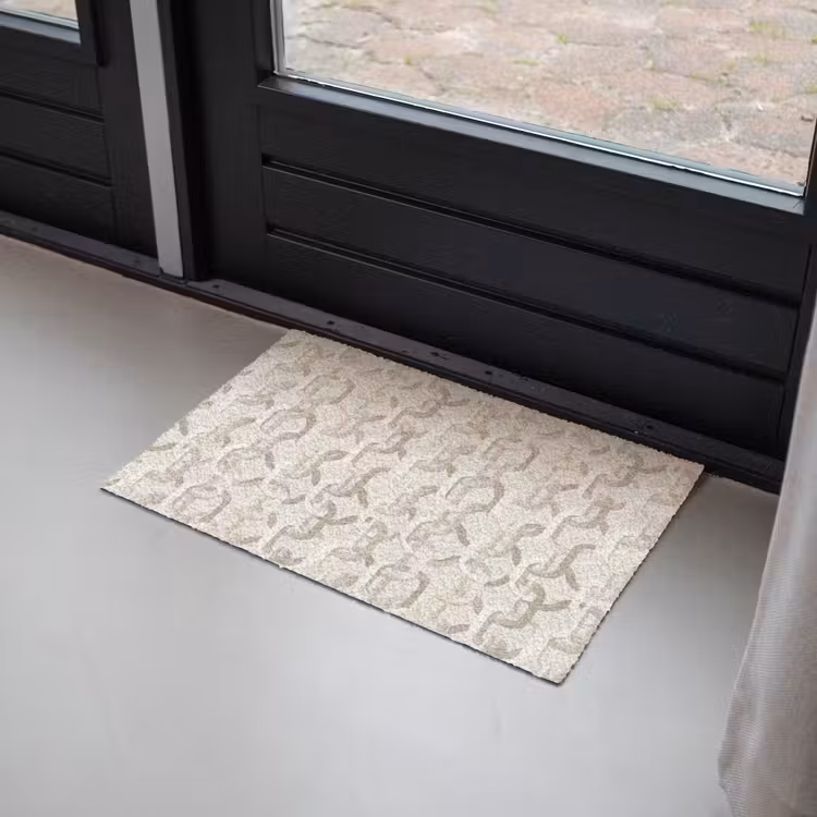 Motief - Abstract - Beige Deurmat klein 898 -sfeer2