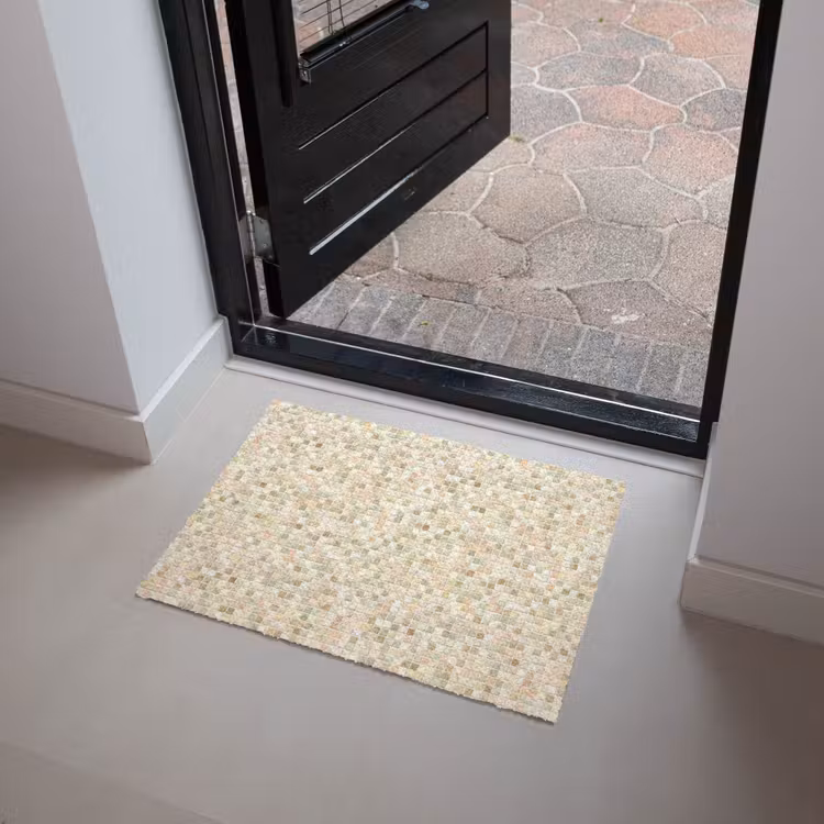 Mozaïek - Patroon - Beige Deurmat klein 898 -sfeer5
