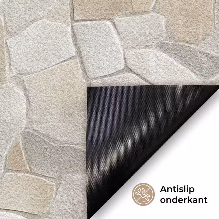 Mozaïek - Stenen - Beige Deurmat klein 898 -antislip_NL