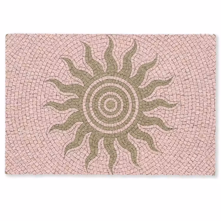 Mozaïek - Zon - Patroon - Klassiek - Roze Deurmat klein -zkaufland3d