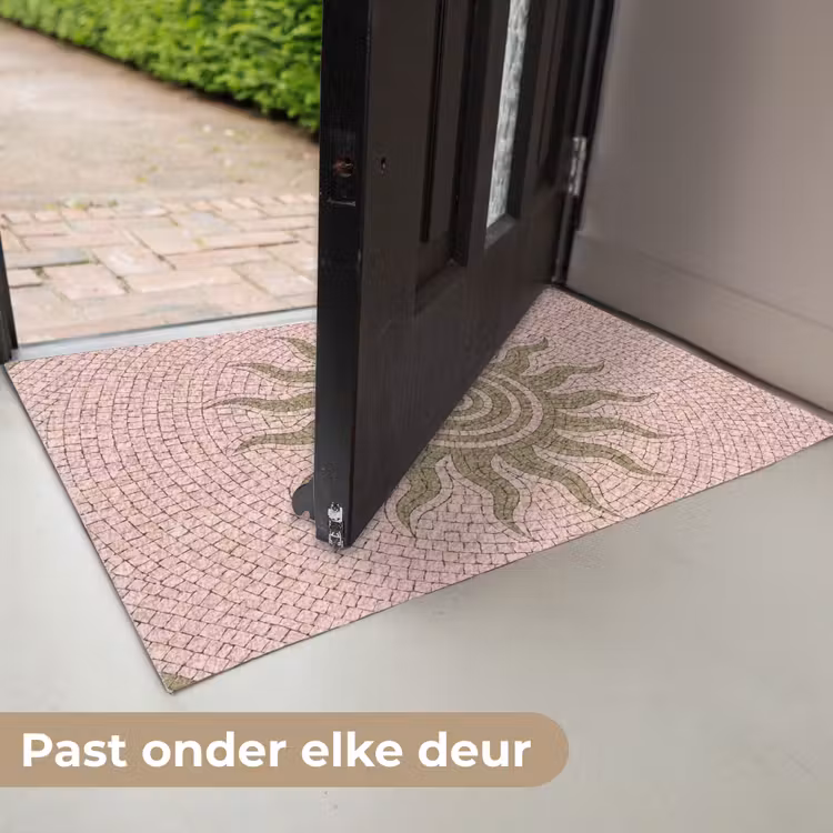 Mozaïek - Zon - Patroon - Klassiek - Roze Deurmat klein -USP_NL