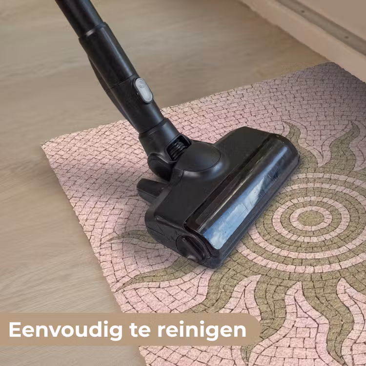 Mozaïek - Zon - Patroon - Klassiek - Roze Deurmat klein -reinigen_NL