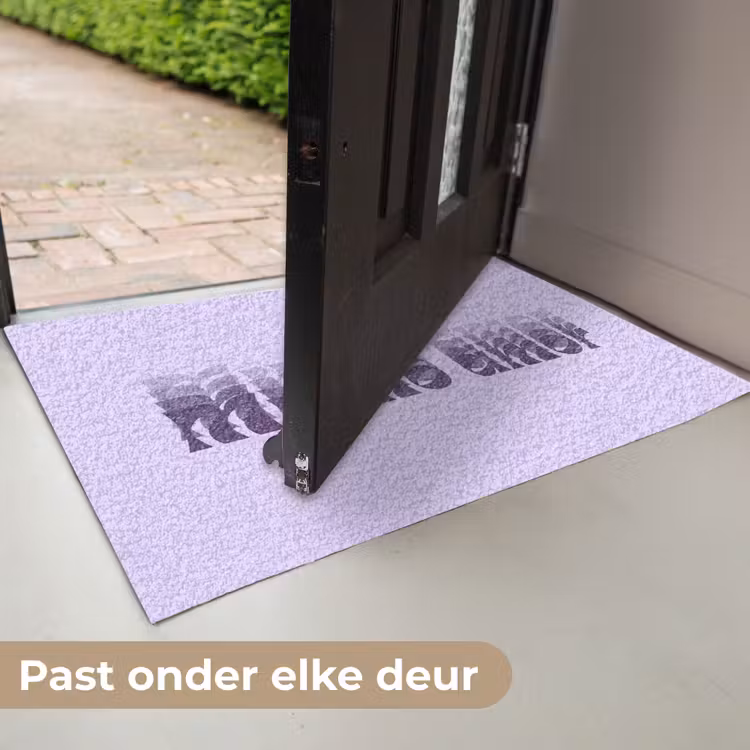 Mucho amor - Paars - Gelaagde letters Deurmat klein -USP_NL
