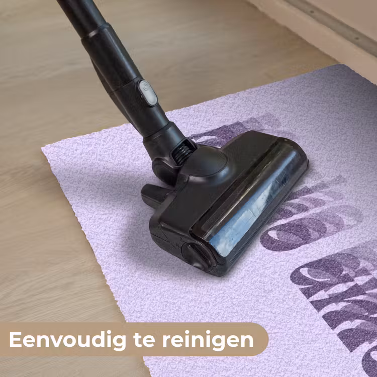 Mucho amor - Paars - Gelaagde letters Deurmat klein -reinigen_NL