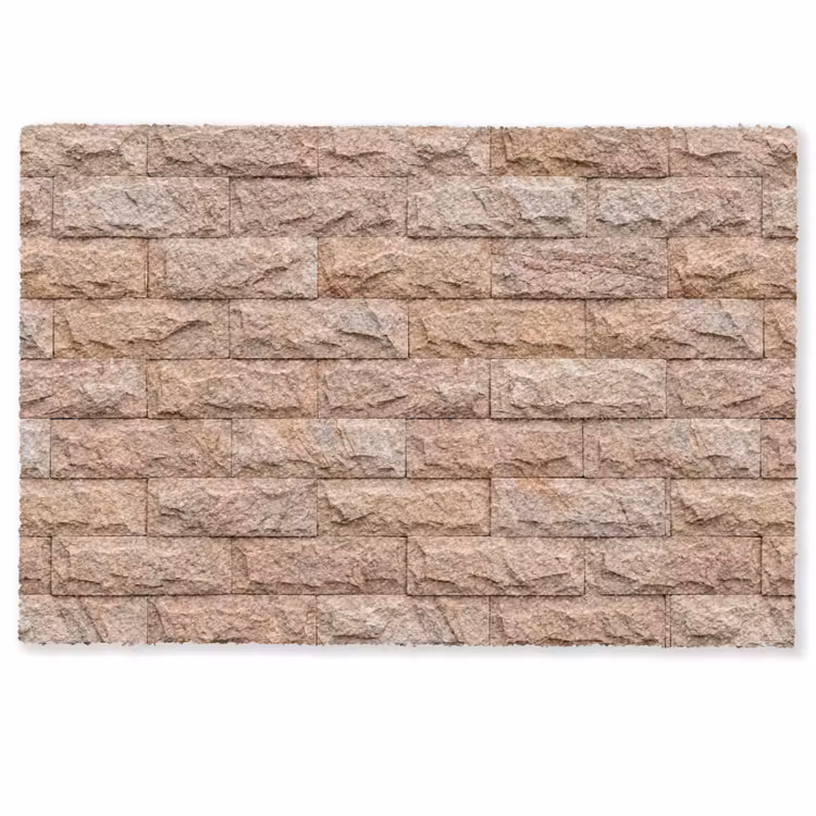 Muur - Steen - Ruw - Textuur - Beige Deurmat klein -zkaufland3d