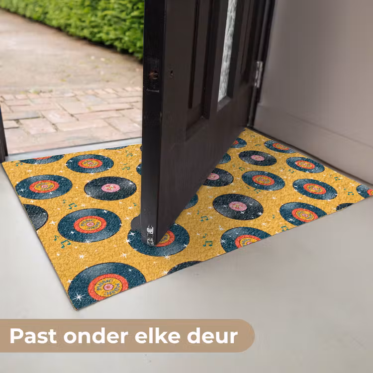 Muziek - Patroon - Geel Deurmat klein 898 -USP_NL