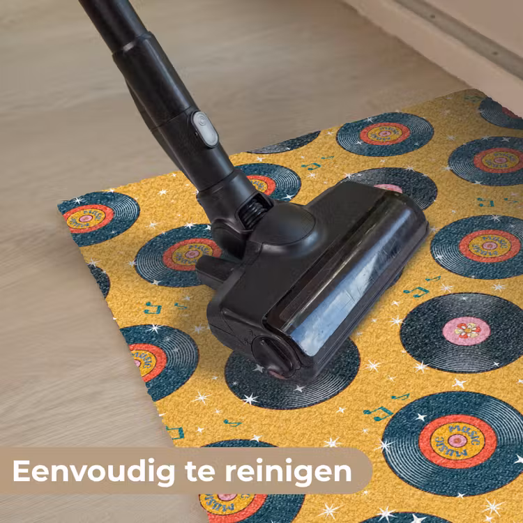 Muziek - Patroon - Geel Deurmat klein 898 -reinigen_NL