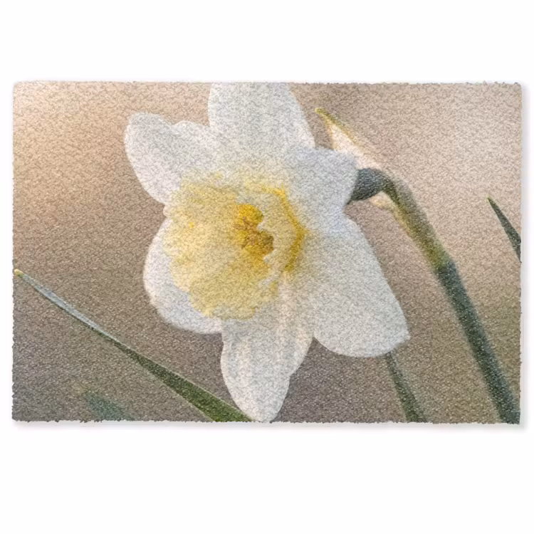 Narcis - Bloem - Minimalistisch Deurmat klein -zkaufland3d