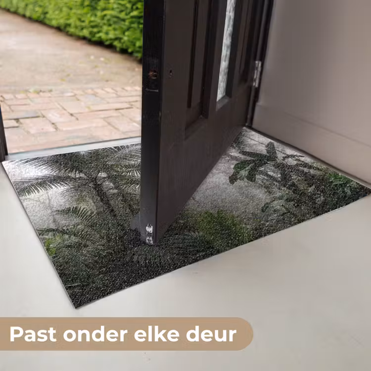 Natuur - Jungle - Mist - Groen - Bladeren Deurmat klein -USP_NL