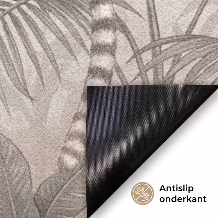 Natuur - Jungle - Ringstaartmaki - Bruin Deurmat klein -antislip_NL