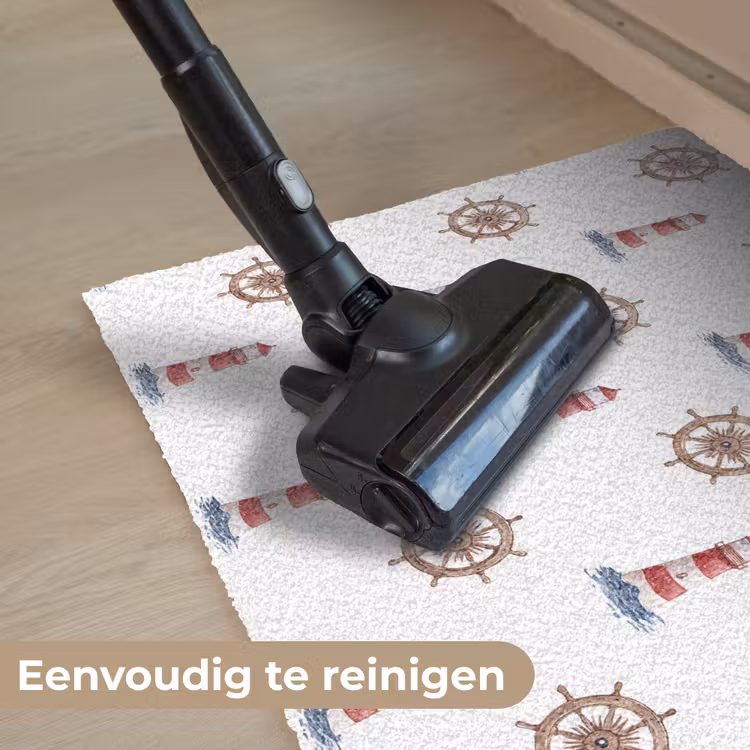 Nautisch - Klassiek - Rood Deurmat klein 898 -reinigen_NL