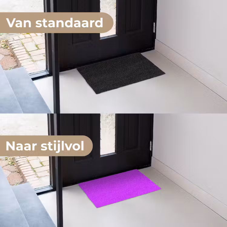 Neon - Orchid - Paars Deurmat klein 898 -voor-na_NL