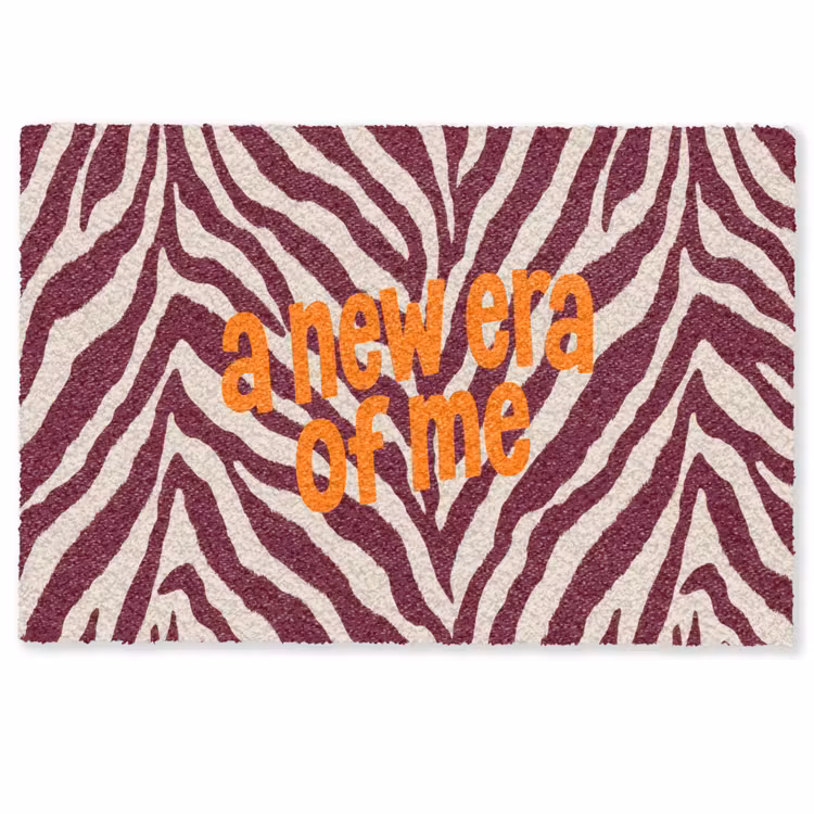 New era - Bordeaux - Zebraprint Deurmat klein -zkaufland3d